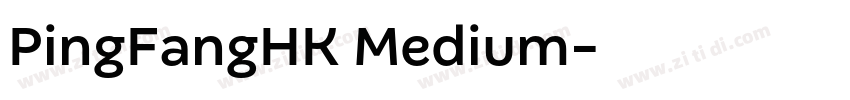 PingFangHK Medium字体转换